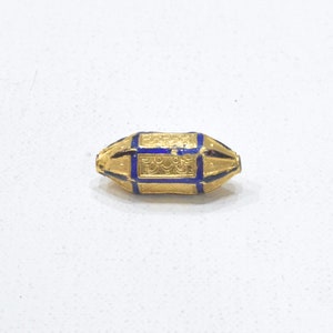 Bead Metal Enamel Trim Lantern Bead