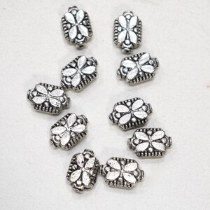 Beads Chinese Silver Butterfly Beads 16mm