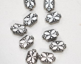 Beads Chinese Silver Butterfly Beads 16mm
