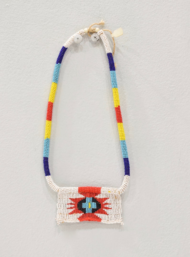 African Zulu Love Letter Beaded Square Necklace Poem Lovers Beaded Necklace