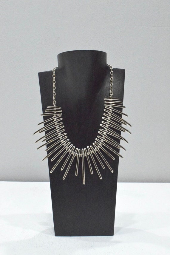 Turkish Pewter Collar Necklace