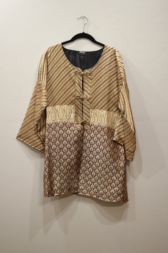 Jacket Silk Beige Brocade Jacket