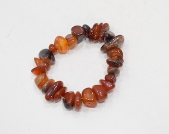 Bracelets Beaded Stretch Carnelian Chip Bracelet