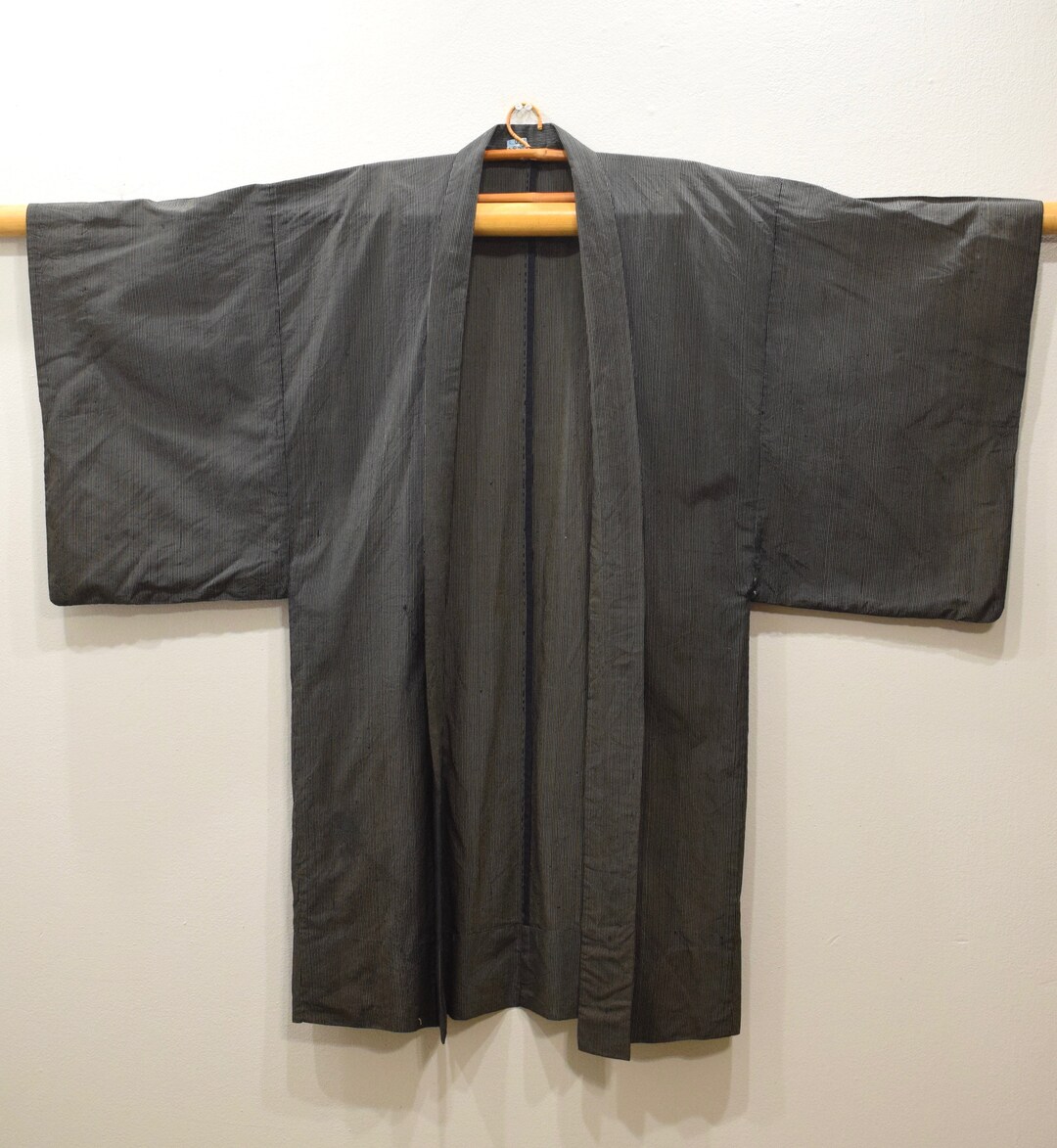Kimono Japanese Black Stripe Kimono - Etsy