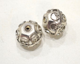 Beads India Silver Plated Beads 22-23mm