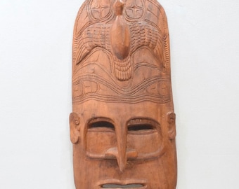 Papua New Guinea Wood Mask Massim Islands