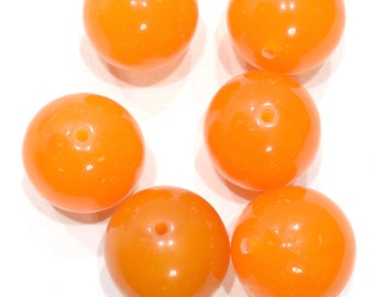 Beads Chinese Yellow Copal  Round Beads 30-31mm