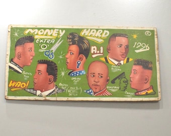 African Painted Barbershop and Beauty Parlor Signboards East and West Africa