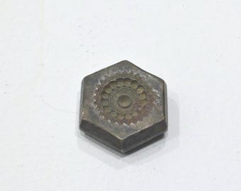 Stamp Die Mold Vintage Bronze Detailed Kuchi Jewelry