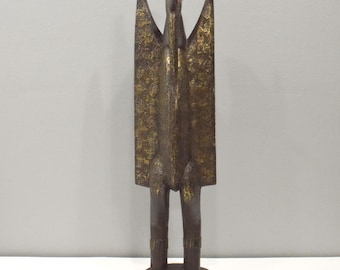 African Statue Hornbill Senufo Tribe Ivory Coast