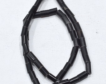 Beads Indonesian Black Horn Cube Bead