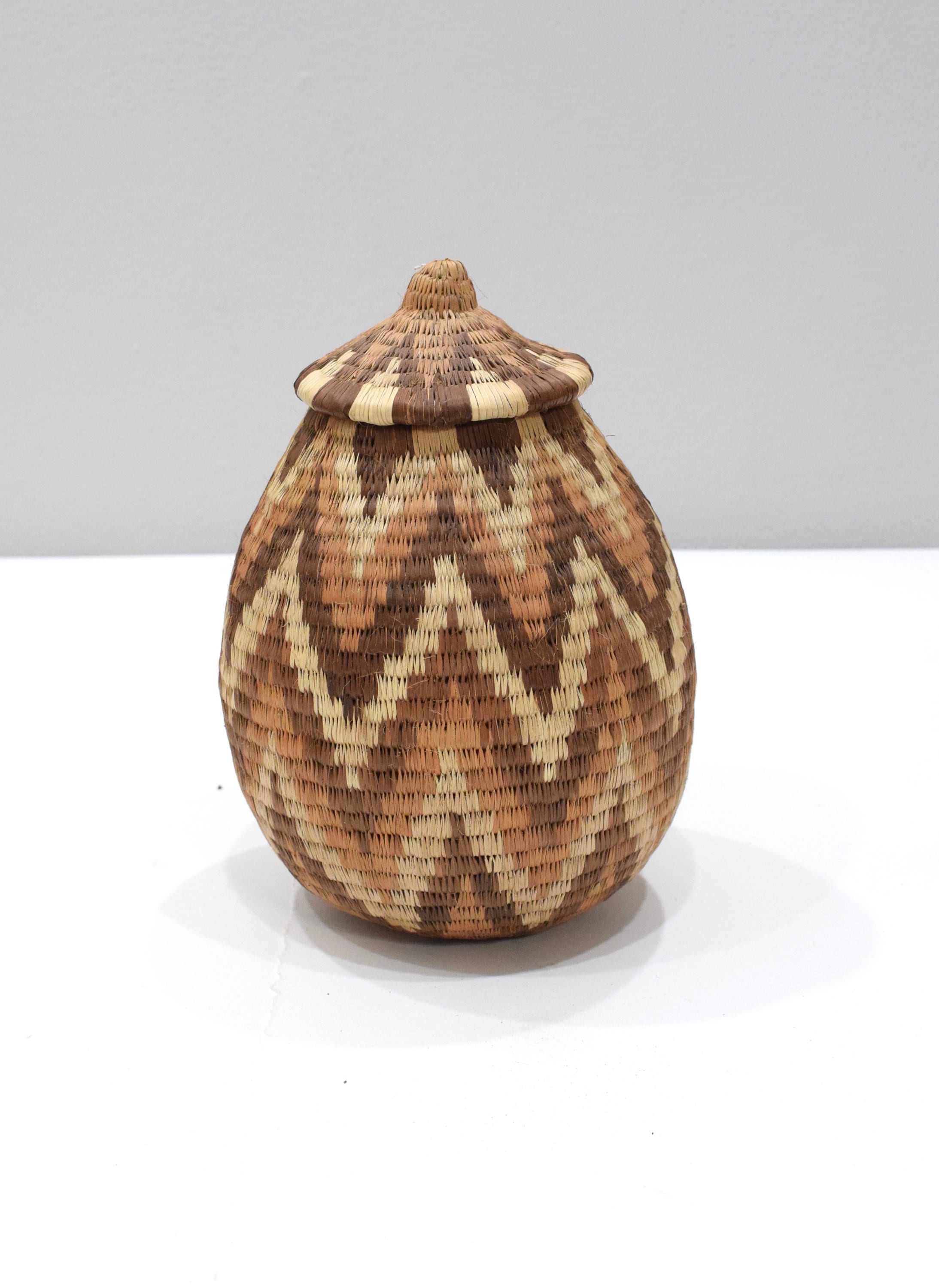 African Basket Botswana Natural Colors South Africa Woven Palm