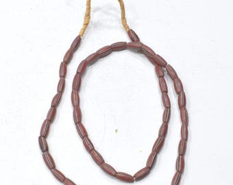 African Stripped Watermelon Beads Ghana