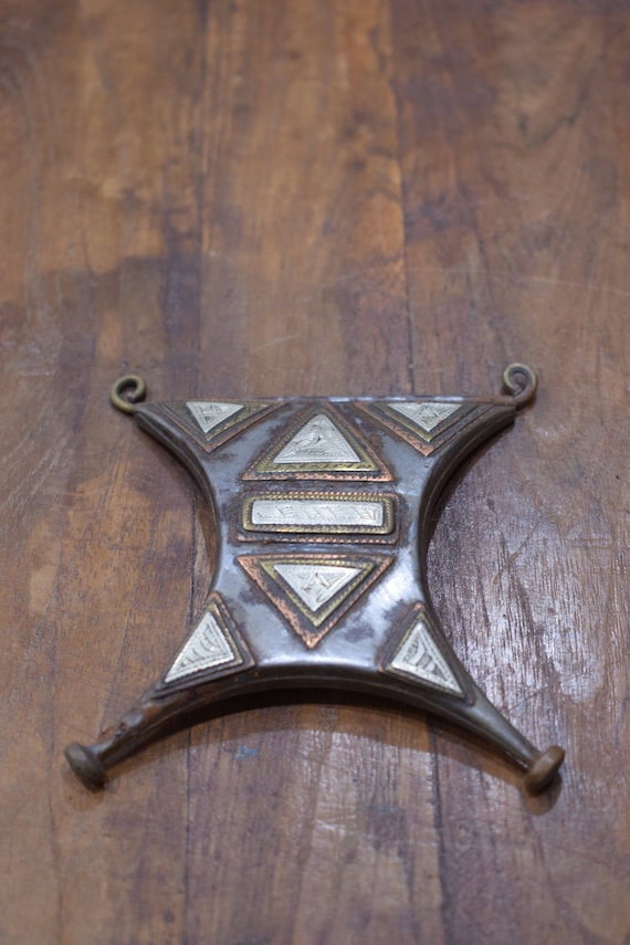 Pendant Africa Tuareg Talisman (Tcherot ) Brass Bo