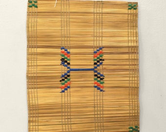 African Zulu Woven Embroidered Mats