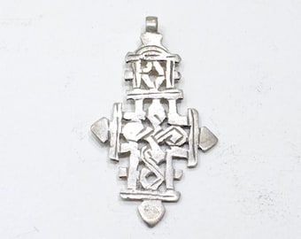 Ethiopian Silver Coptic Cross Tuareg Tribe North Africa