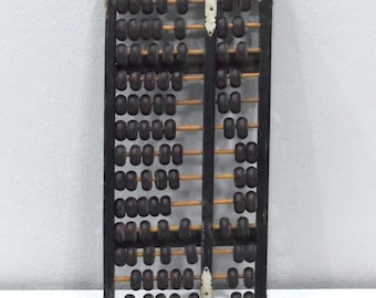 Abacus Beads Chinese Math Calculation Wooden Frame
