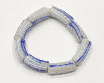 African Krobo Glass Bead Bracelet Ghana West Africa