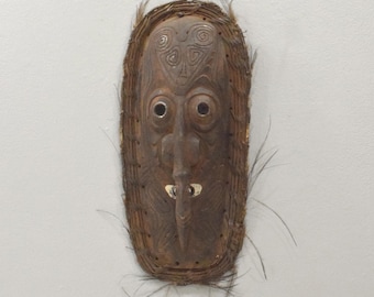 Papua New Guinea Mask Tambanum Big Mouth Spirit Mask East Sepik River