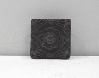 India Wood Block Ink Stamp Hand Carved Design