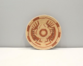 African Basket Botswana Natural Colors South Africa Woven Palm Food Basket