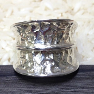 Sterling Silver Hill Tribe Hammered Band Ring