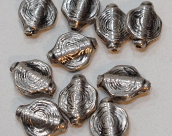 Beads Silver Coil Vintage Beads 18mm