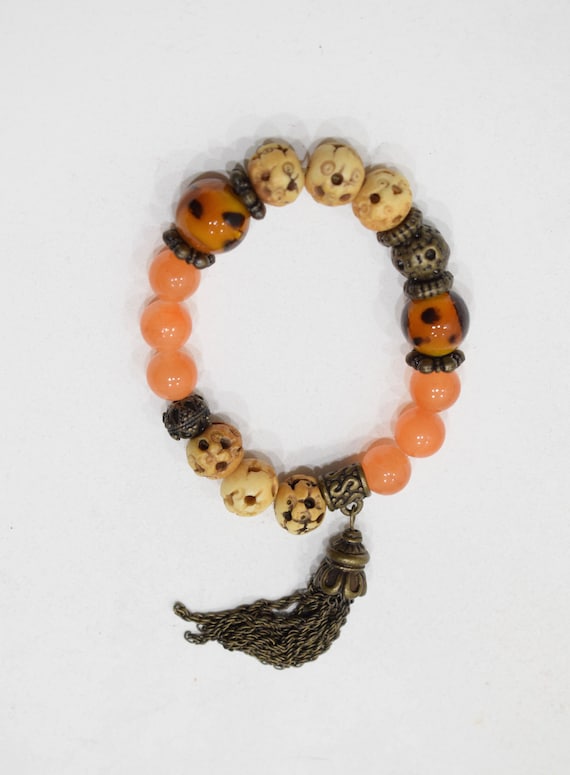 Bracelets Assorted Beaded Tassel Stretch Bracelets - image 3