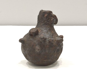 African Clay Storage Pot Lobi Tribe Burkina Faso