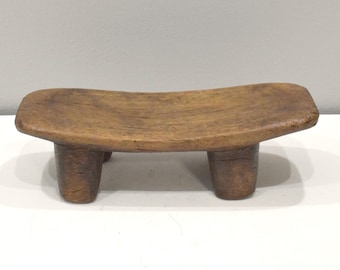 African Stool Lobi Wood Vintage Stool Burkina Faso