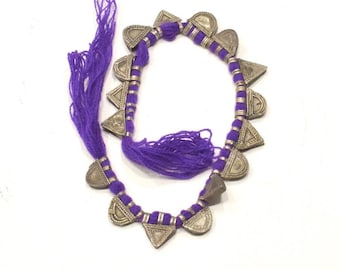 Ethiopian Silver Telsum Prayer Pendant Strand