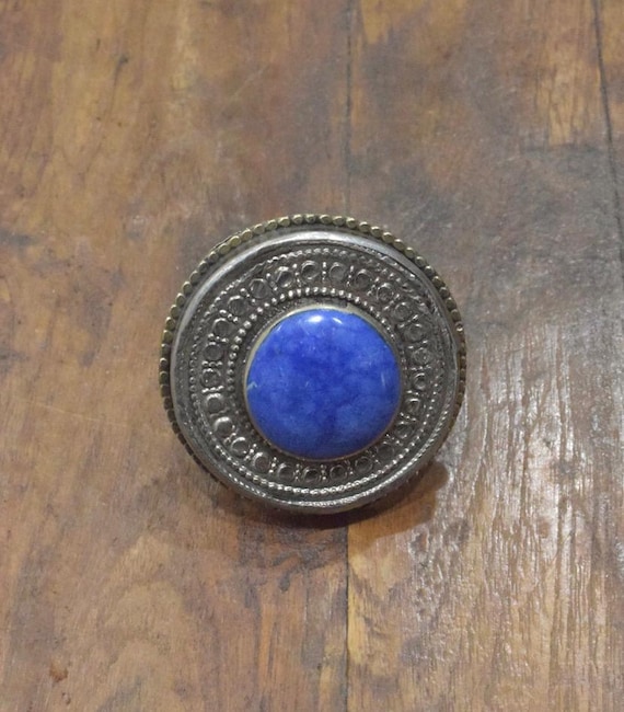 Middle Eastern Blue Lapis Ring - image 1
