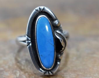 Ring Sterling Silver Turquoise  Stone Ring