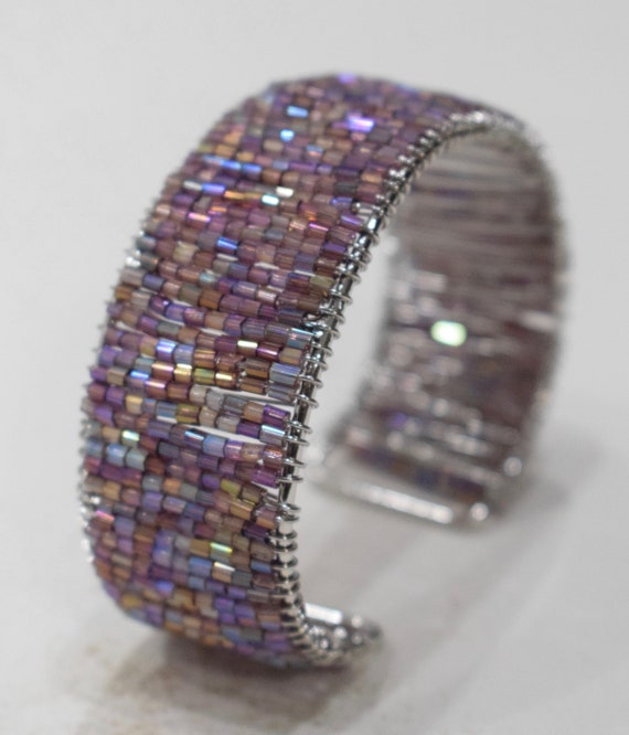 Bracelets Beaded Cuff Assorted Color Adjustable B… - image 9