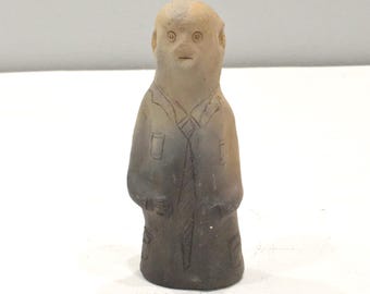 African Clay Ceramic People Statues Kenya