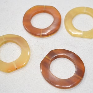 Beads Philippine Uneven Horn Ring  Beads 37-40mm