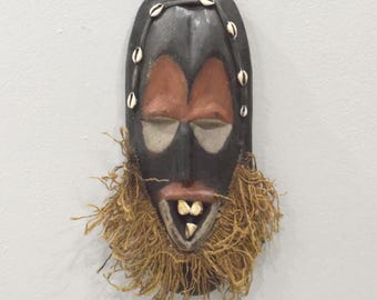 African Mask Malindi Warega Zaire Cows Teeth Malindi Mask