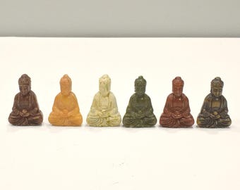 Buddha Statue Carved Stone Enlightenment Mediation Serenity Buddha