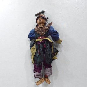 Puppet Marionette Wood Doll Burmese Folk Art Puppet