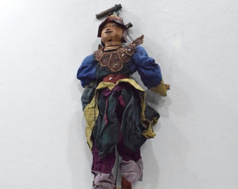 Puppet Marionette Wood Doll Burmese Folk Art Puppet