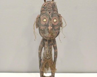 Papua New Guinea Wood Figure Ceremonial Mindimbit Village
