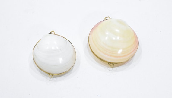Purses Shell Assorted Colored Shell Pill Box Trin… - image 3