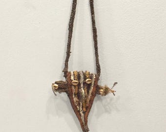 Papua New Guinea Woven Cowrie Shell Necklace Savi Tribe