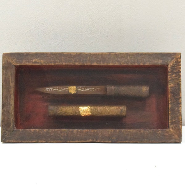 Knife Shadow Box Etsy