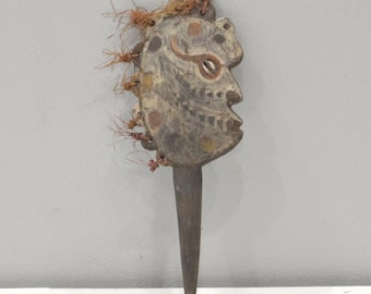 Papua New Guinea Painted Iatmul Yam Stake