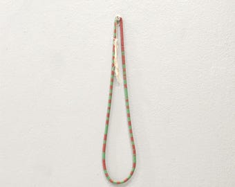 African Vinyl Record Bead Strand Necklace Mali