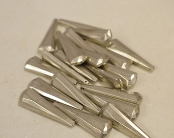 Beads Brushed Silverstick Pendants