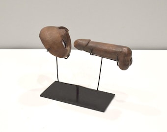 African Vagina Penis Fertility Fetish Statues
