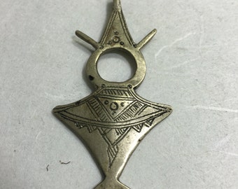 Cross Silver Tuareg Niger  Africa Handmade Pendants Necklaces Cross Talisman Men Women Silver Etched Fathers Sons Statement Unique