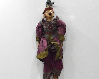 Puppet Marionette Wood Doll Burmese Folk Art Puppet